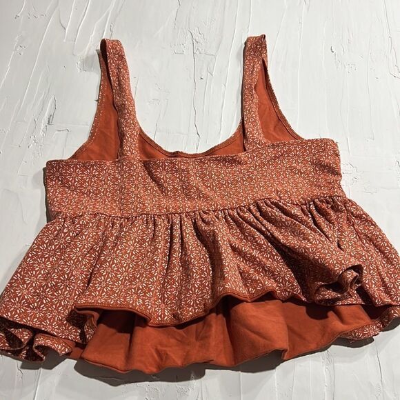 Forever21 Swoop Neck Tank Top, Burnt Orange Womens Size Small - Picture 3 of 3